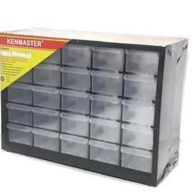 Kenmaster Rak Drawer 25 Susun Laci Kecil Komponen Sparepart