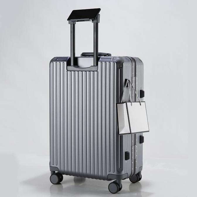 Navy Club Koper 26 Inch Frame Aluminium Skyline Koper Bagasi Hardcase PC TSA Lock 4 Roda Putar (TERB