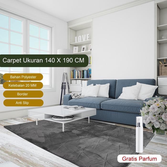 Karpet Karpet Lantai Malaysia Busa Premium Deluxe Ukuran 140X190 Cm Motif Polos|Gratis Pewangi Tikar