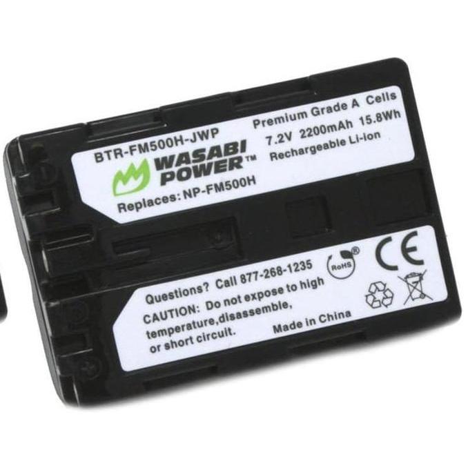HARGA DISC - Wasabi Power Battery for Sony NP-FM500H NPFM500H NP FM500H FM 500H FM500 H Baterai SLT 