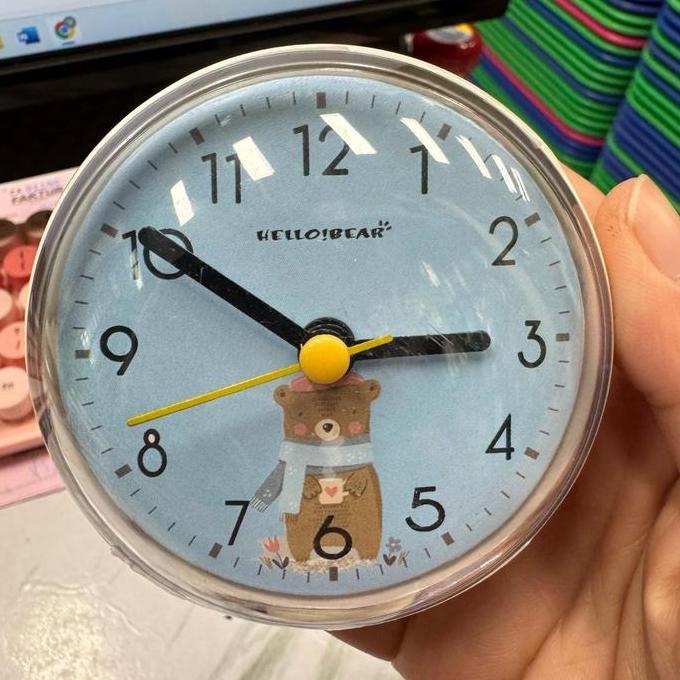 Promo Jam Dinding Kamar Mandi Jam Tempel Waterproof Suction Cup Cod