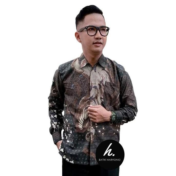 Xxxy- Baju Kemeja Batik Pria Lengan Panjang Mewah Terbaru Buat Kondangan