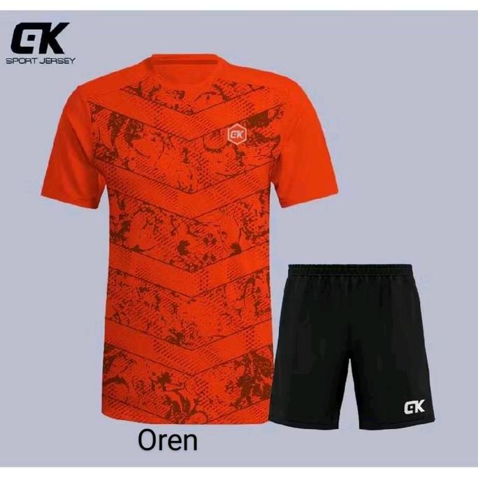 Kaos Olahraga Setelan Dewasa CK Sport Kaos dan celana Premium Baju Jersey Pria Wanita