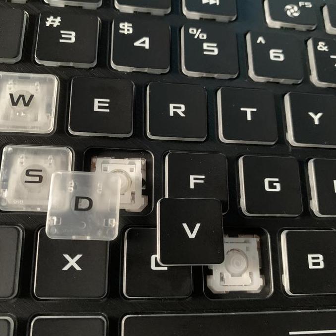 Funfake- Tombol Keyboard Asus Rog G531 G512 Series (Keycaps / Tombol Tuts )