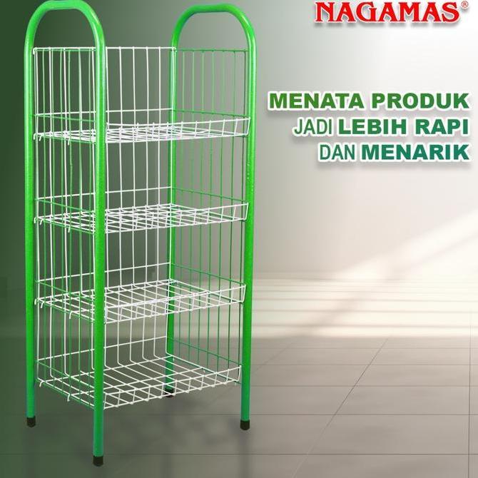 NAGAMAS Rak Chiki Serbaguna Rak Snack / Rak Display Plastik Kuat & Tahan Lama (TERBAIK) (TERBARU) (T