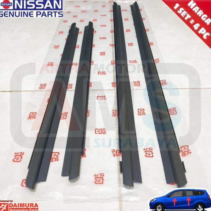 %$%$%$%$] Karet pelipit list lis kaca wheater Strip mobil Datsun Go Plus Panca Luar Hitam