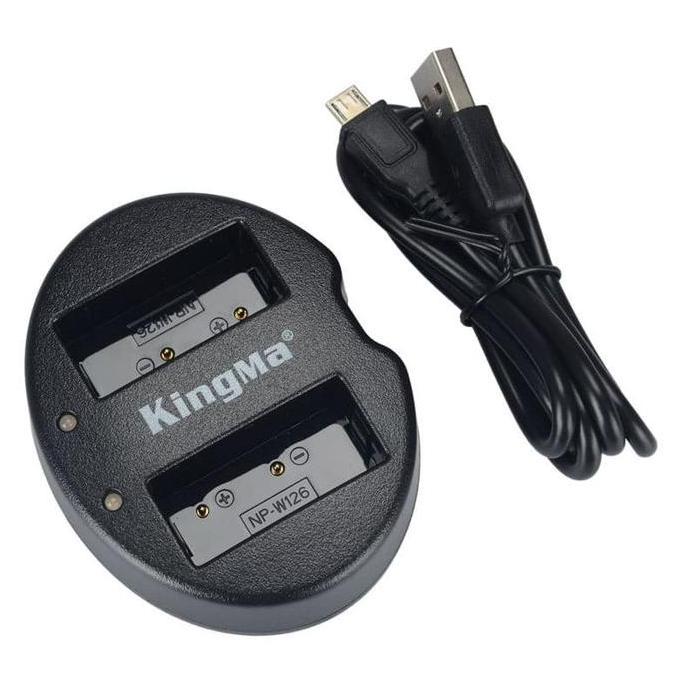 THE BEST KINGMA CHARGER BATERAI 2 SLOT FUJIFILM X-PRO2 X-PRO1 X-T2 - NP-W126 KODE 829
