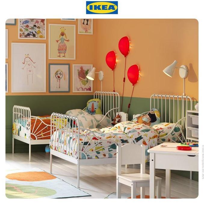 IKEA MINNEN Rangka Tempat Tidur / Ranjang / Kasur Anak Putih 80x200 cm (TERBAIK) (TERBARU) (TERMURAH
