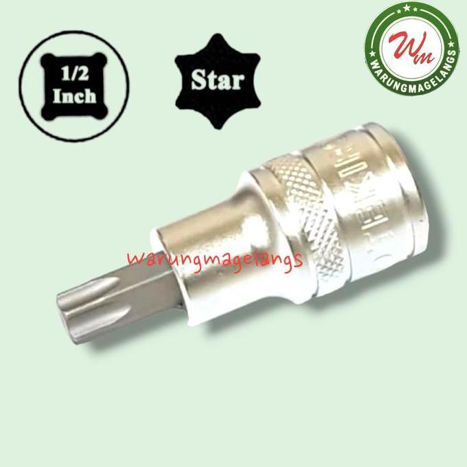 Kunci Sok BINTANG T50 TEKIRO stang 1/2 inch star bit socket