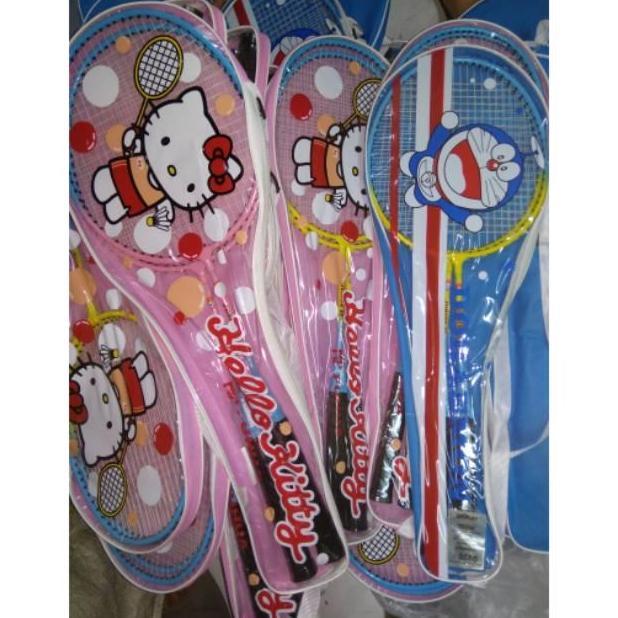 Loop- Raket Badminton Anak Isi 2 Karakter Hello Kitty & Doraemon
