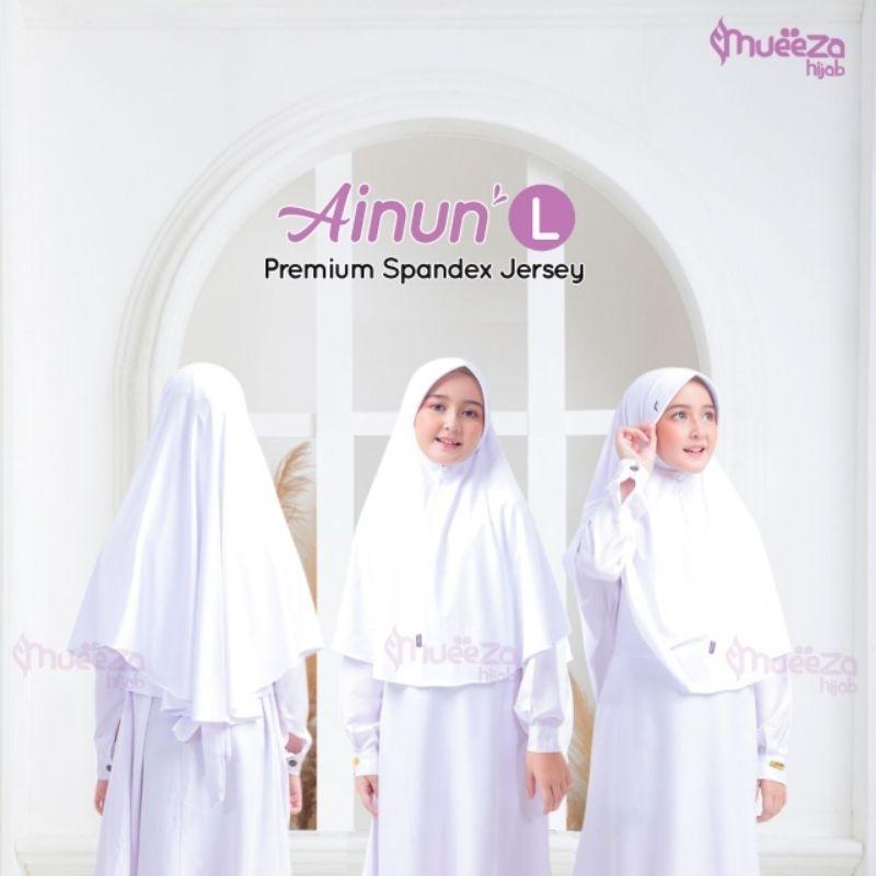 Ainun Hijab - Mueeza | Kerudung Bergo Anak Bahan Jersey Premium | Hijab Anak Best Seller