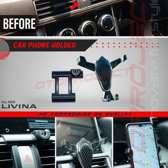 NEW PHONE HOLDER MOBIL LIVINA BRV MOBILIO ALL NEW TERIOS