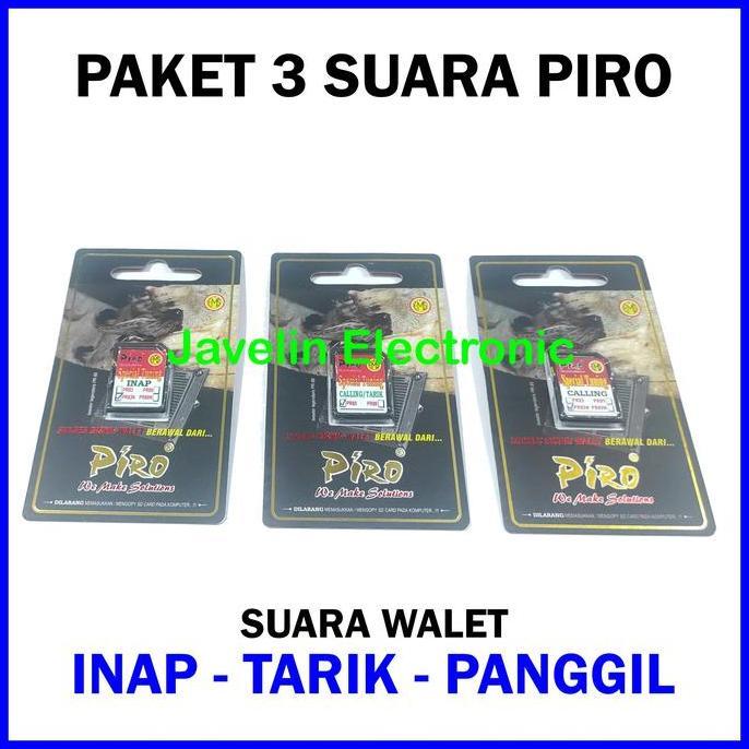 BEBAS ONGKIR - Suara Walet Inap Tarik Panggil / Calling Original PIRO 3 Memory Card