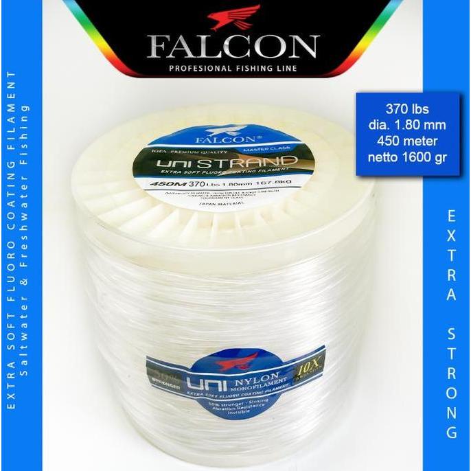 TERMURAH - Senar Pancing Falcon Uni Strand BIG Game Laut Dalam - Tuna - Marline - Tenggiri - 620 gra