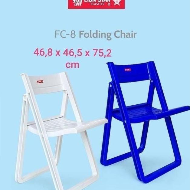 TERBARU - Lion Star FC-8 Folding Chair Kursi Lipat Plastik