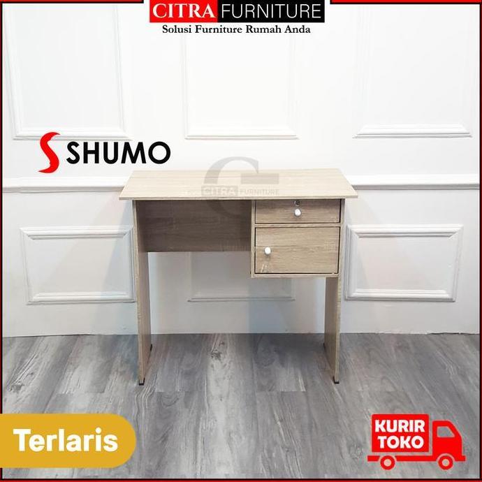 SHUMO Meja Tulis Kecil 80 cm | Meja Kantor Kerja minimalis | Meja Kasir