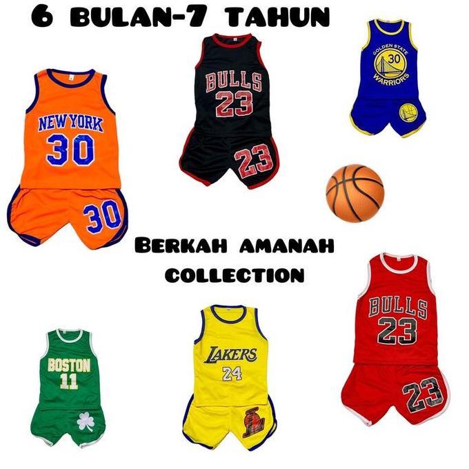 Baju basket anak/ kaos singlet anak/ setelan baju bola basket anak/ setelan singlet basket anak/ pak