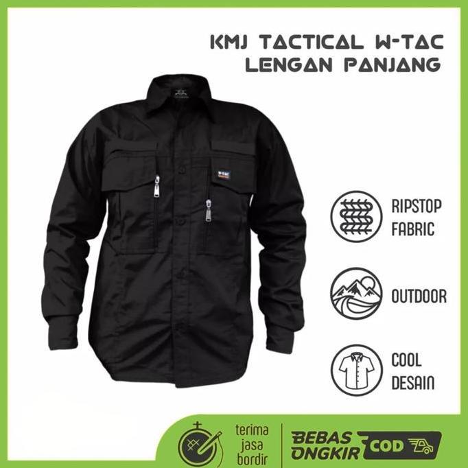 KEMEJA TACTICAL W-TAC LENGAN PANJANG BSIZE/ BAJU TACTICAL