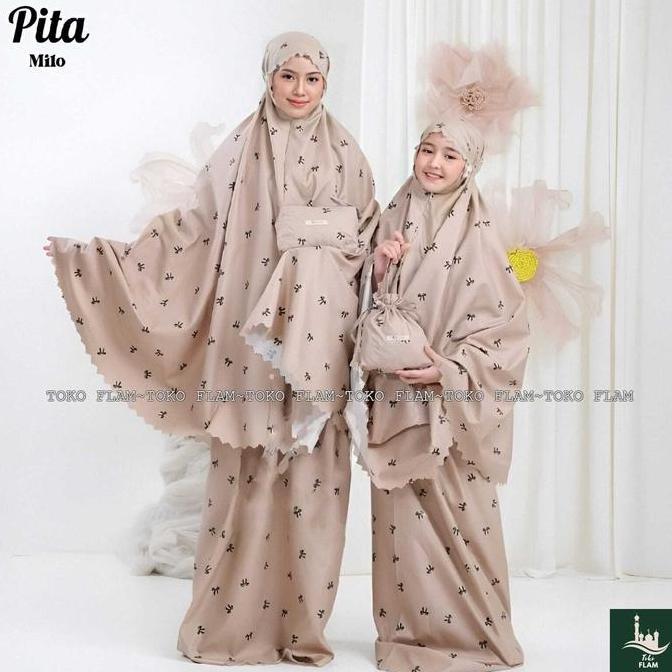 OOTD TOKO FLAM MUKENA ANAK TANGGUNG IVY PITA KATUN MIKRO RESLETING DADA OOTD