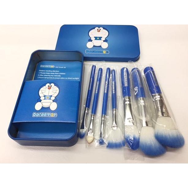 NAKATEKNO KUAS MAKEUP BRUSH SET DORAEMON ISI 7