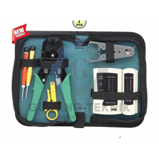 MIOSHINOCHE Tool Set Network 7 PCS ALDO 607 / Peralatan Instalasi Jaringan ALDO 607 - Kunci Tool Set