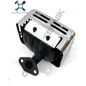 DHEALOKA (106 JF MATRIX) Knalpot CHROME Engine CX160 CX200 Silincer JF MATRIX / Muffler Mufler Mesin