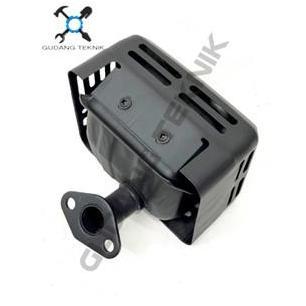 DHEALOKA (107 JF MATRIX) Knalpot HITAM Engine CX160 CX200 Silincer JF MATRIX / Muffler Mufler Mesin 