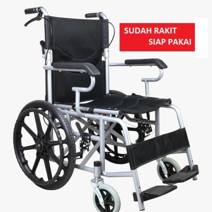 PAPANDAYAN Furnibest Kursi Roda Lipat Wheelchair Lipat Kursi Roda Traveling