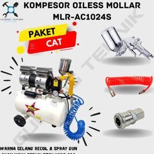 SABILULUNGAN Mollar MLR-AC1024S / Mesin Kompresor Compressor Angin Silent Oilless Compressor Oilles 