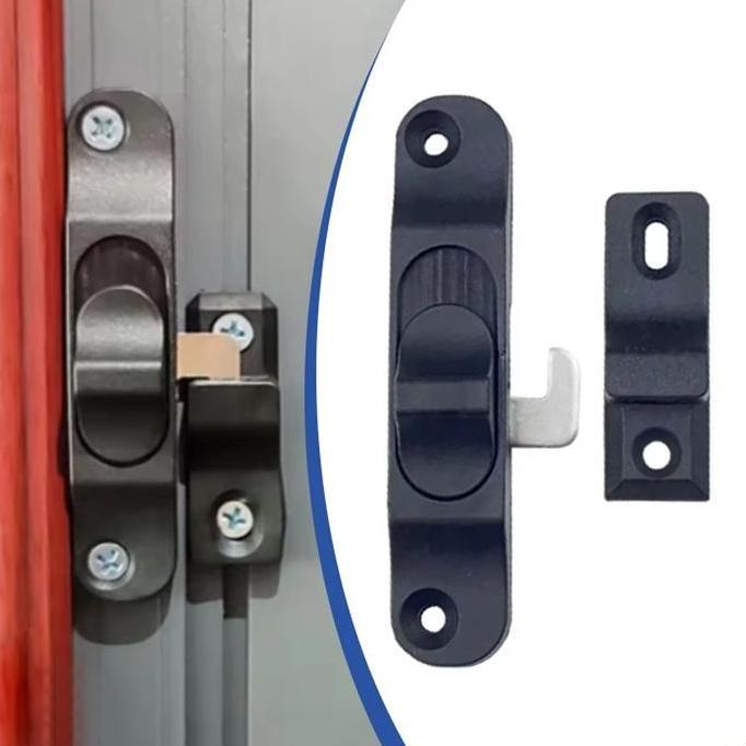 DHEALOKA Kunci Jendela Aluminium Sleding - Kunci Pintu Sleding Kunci Grendel Pengunci Jendela Geser 