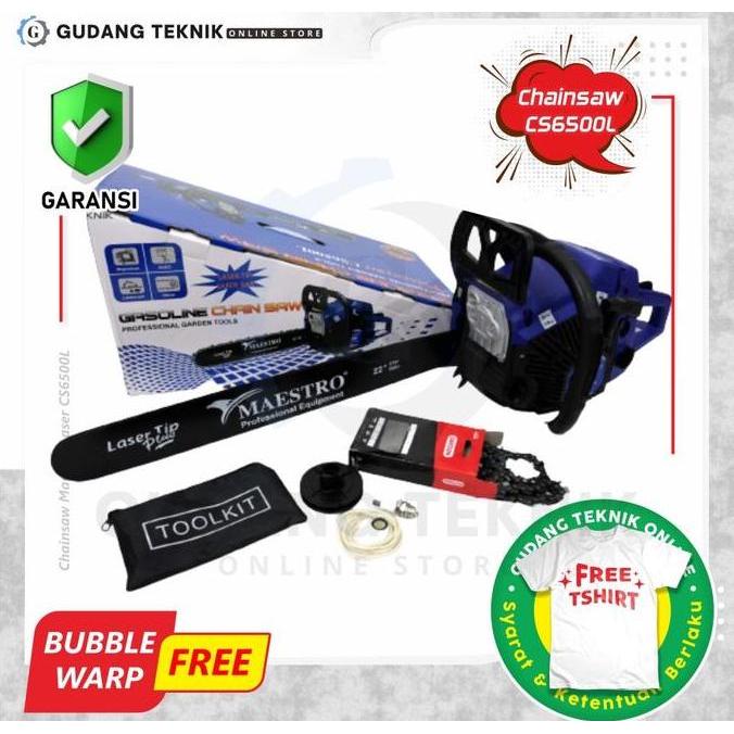 PANGRANGO Chainsaw Maestro CS6500L / Mesin Gergaji Kayu Chainsaw Maestro Laser Tip CS 6500 L