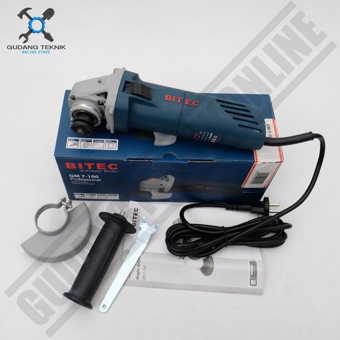 SABILULUNGAN Gerinda Tangan Bitec GM 7-100 - Angle Grinder Gerinda Listrik Bitec