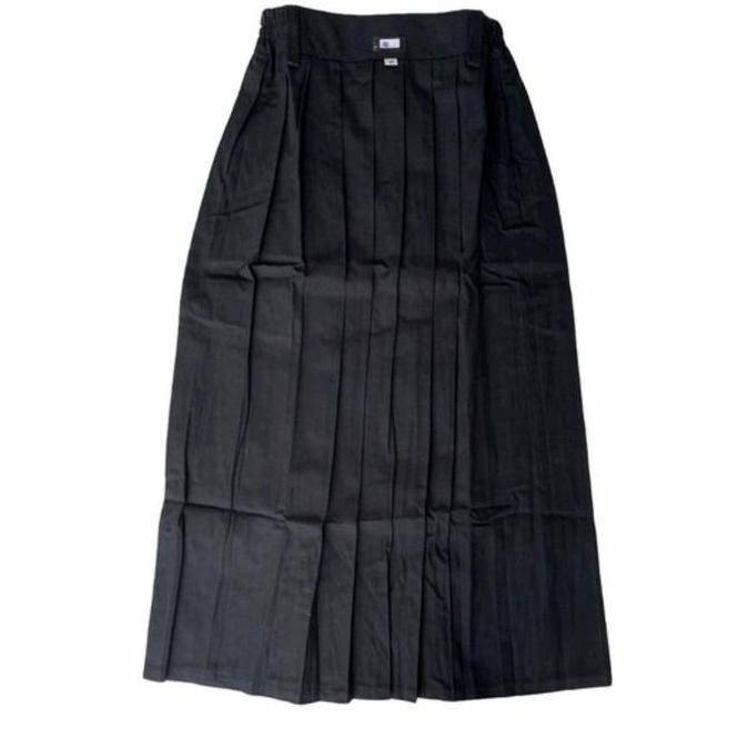 rok panjang rempel warna hitam sekolah SD