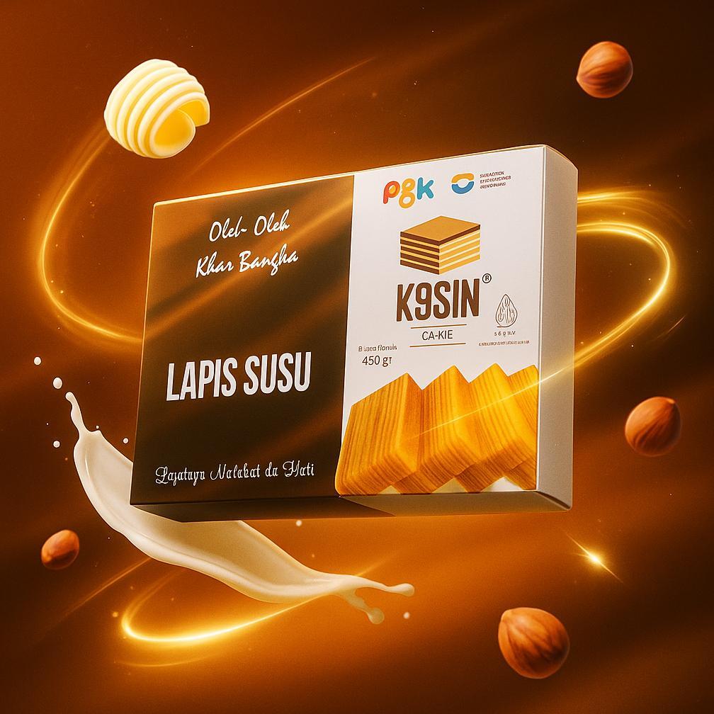 Lapis Susu 450g Oleh-oleh Khas Bangka / Kue Lapis Legit Asli Bangka Halal Merk Kosin Termurah