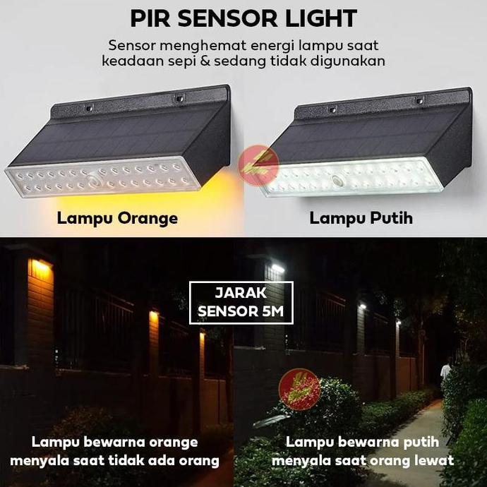 Solar Sensor Dual Wall LED Light Effect IP67