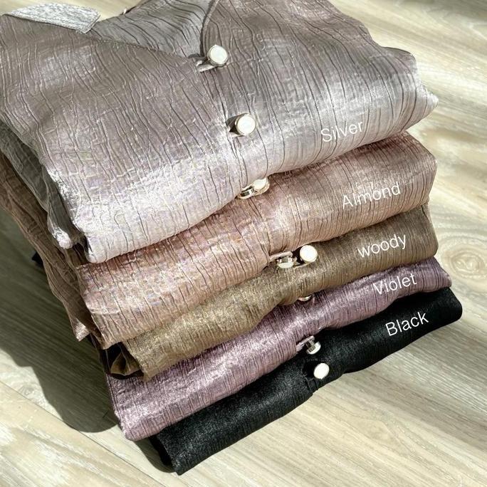 Ghamara Shoya tunic | tunic Kain silk satin wanita Muslim Panjang Mewah TS