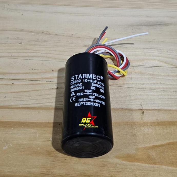 Otove- Kapasitor Mesin Cuci 4 + 10 Uf Smc Capasitor 4+10Uf 10-4 Mikro Farad