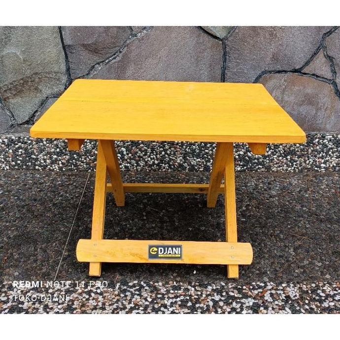 Dampar/ Rehal/ Rekal/ Meja Ngaji/ Meja TPQ/ Meja Lipat Kayu Pinus & Kayu Jati Ukuran 40 Cm PG