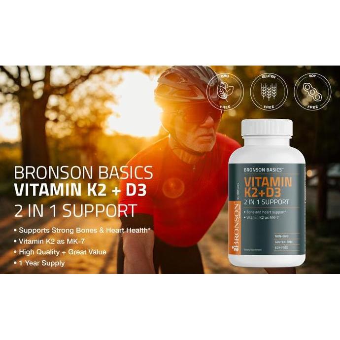 Bronson D3 K2 5000 IU 90 MCG 120 s