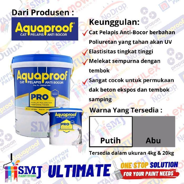 Cat Pelapis Anti Bocor AQUAPROOF PRO warna Putih ukuran 20kg