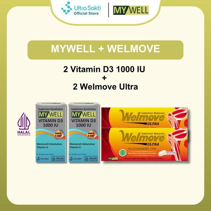 [Promo MYWELL isi 2]Welmove Ultra+2 Mywell Vit D3 1000IU