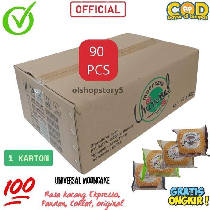 Mooncake 1 karton 90 Pcs Exp Di Jamin Lama Kue Bulan Halal Universal Enak ARG