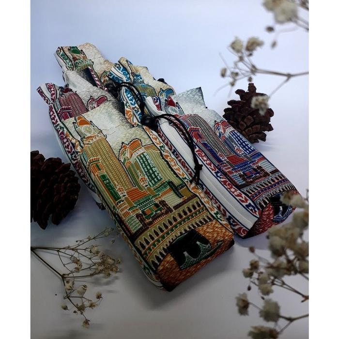 (Termurah) Grosir 10 Pcs Sajadah Traveling Pouch Sajadah Travel Murah Free Dompet Bestseller