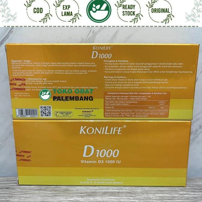 KONILIFE D1000 100 KAPSUL D3 1000 vitamin d3 1000 KONILIFE D3