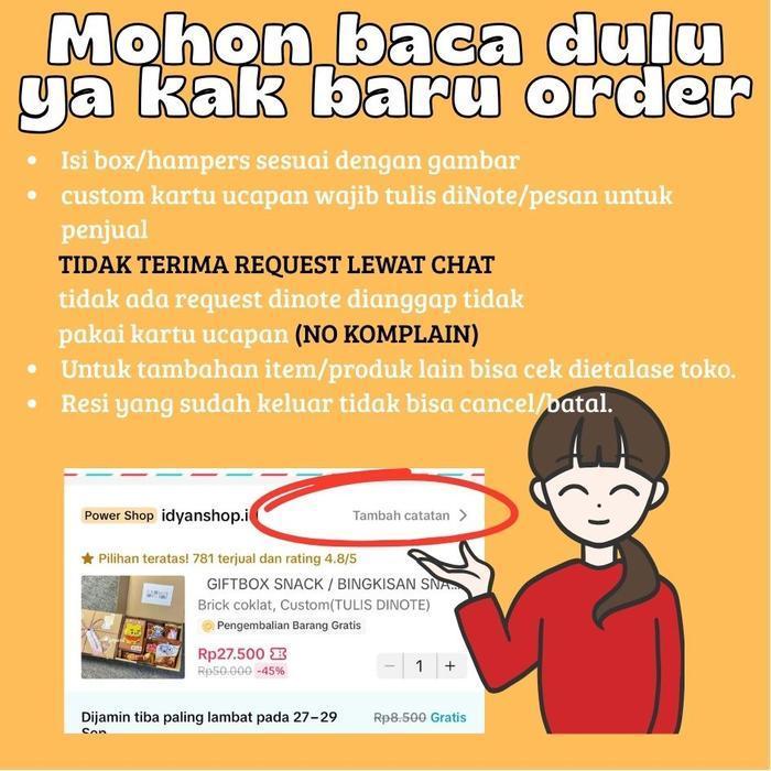 Mini Gift Snack Imlek / Valentine / Idul Fitri / Christmas / Mini Gift Snack Natal / Kado Natal / Gi