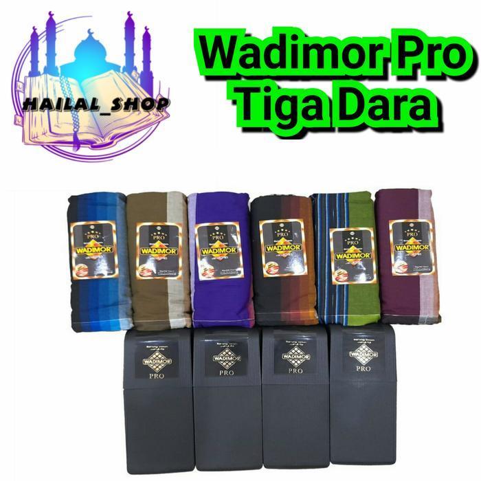 (Best Saller) Sarung  Santri  Pria Dewasa Wadimor Pro Motif Tiga Dara Katun Nyaman Bestseller