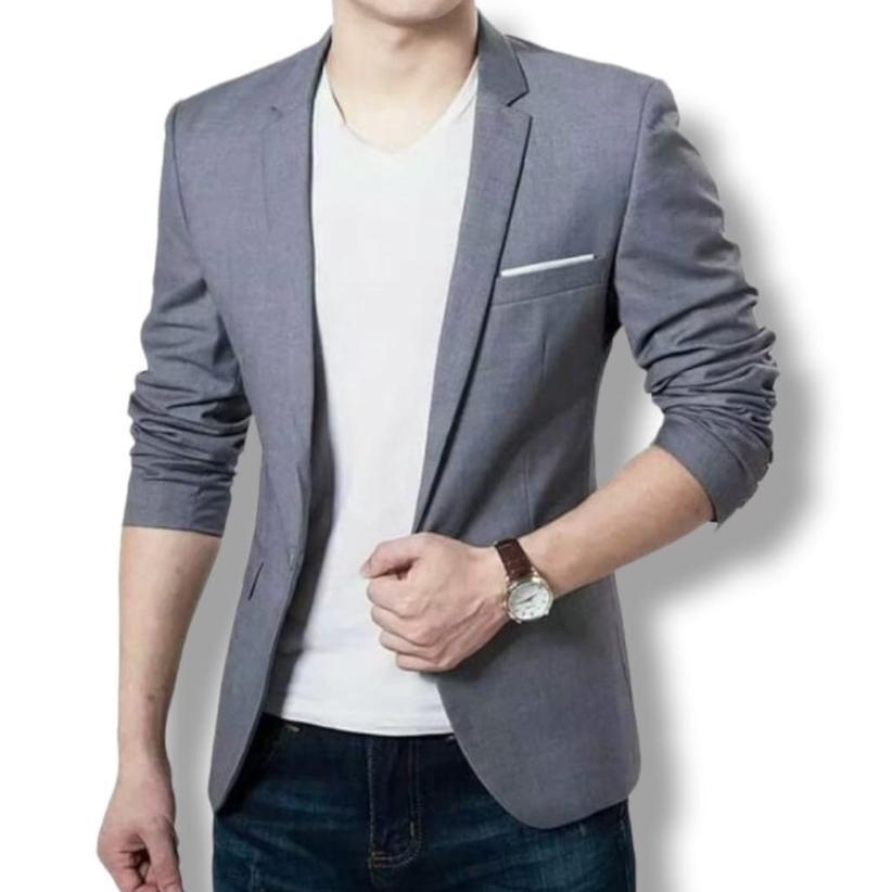 HOT DEALS Jas Cowok Casual Slimfit/ Blazer Kekinian Pria Korea/ Jas Santai Pria Casual/ Blazer Korea