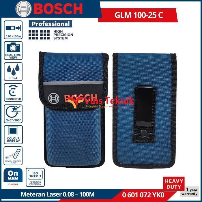 BOSCH GLM100-25 C Meteran Laser Range Finder Digital 100M GLM 100-25 C