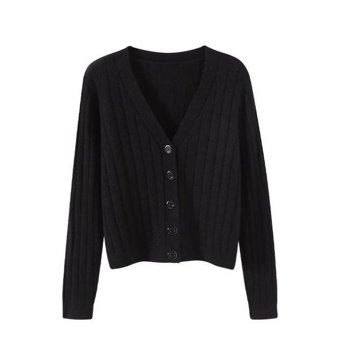 Momi- Cardigan Rajut Halus Wanita Outer Wanita Baju Rajut Lengan Panjang Wanita Cardiigan Korean Wan
