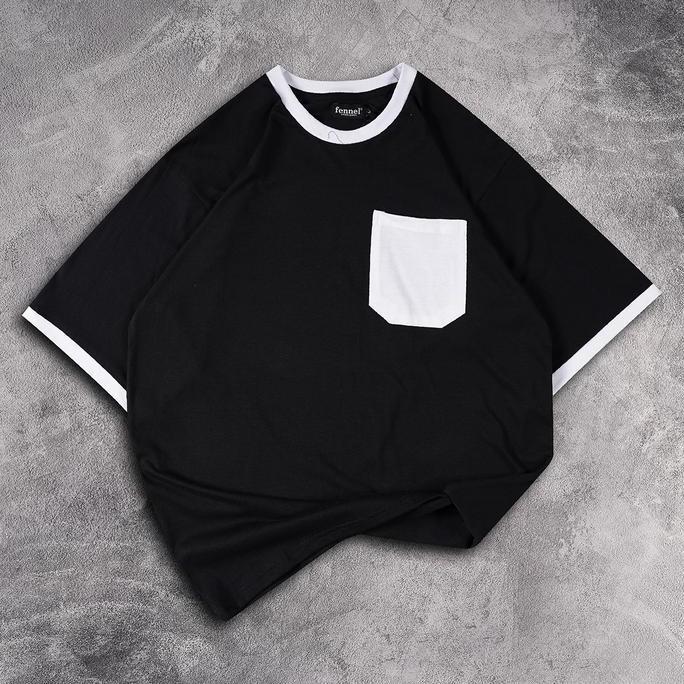 [N00973] T-shirt Oversized Distro List Motif Baju Combed Kaos Katun Kombinasi